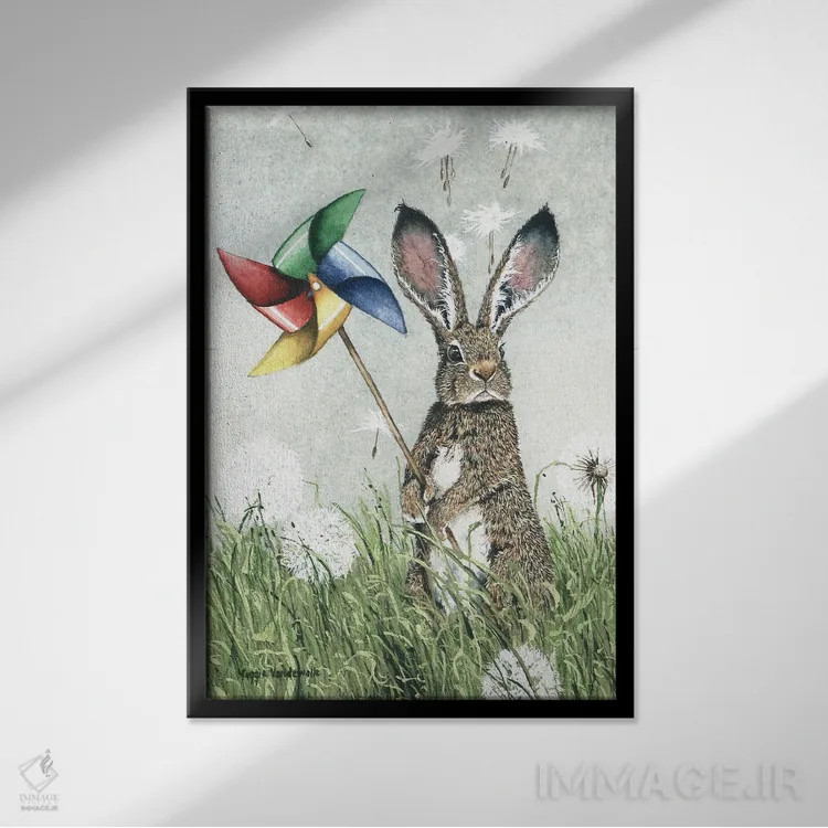 تابلو دکوراتیو مال من اثر مگی واندواله - نمای قابدار مشکی