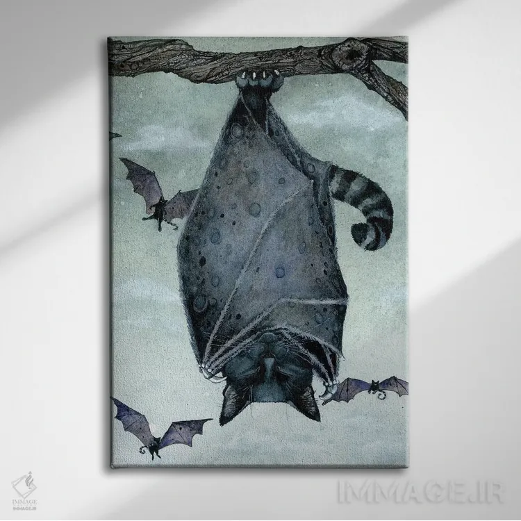 تابلو دکوراتیو چرت گربه ای اثر مگی واندواله - نمای روبهرو روی دیوار