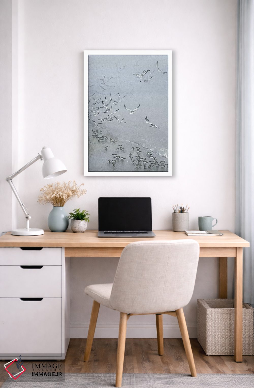 تابلو دکوراتیو در محاصره مه اثر مگی واندواله - D5W
