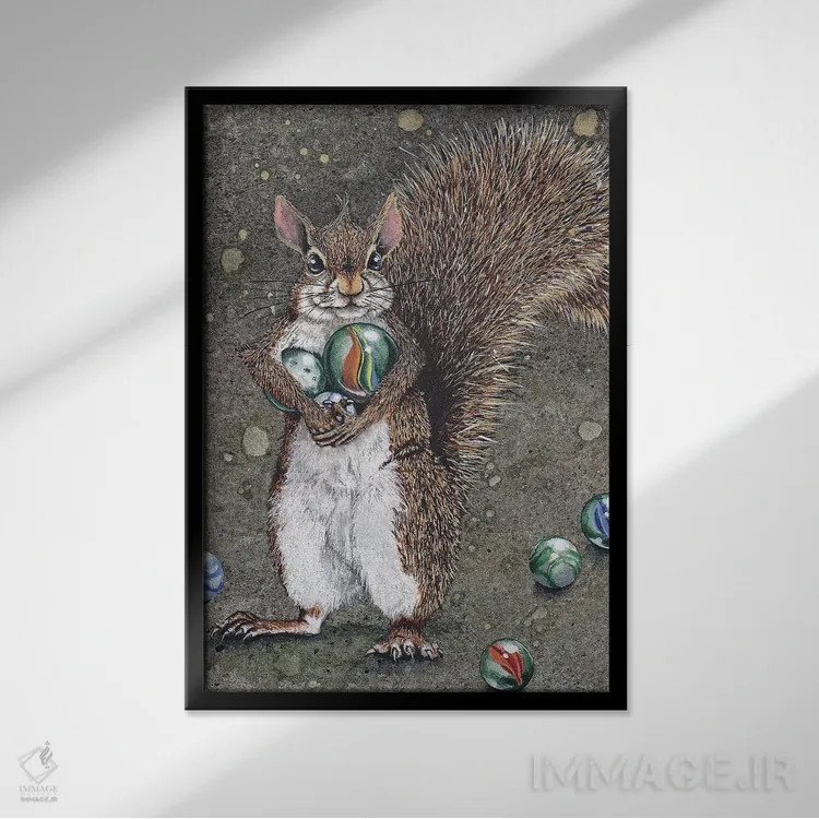 تابلو دکوراتیو کاملا دیوانه اثر مگی واندواله - نمای قابدار مشکی