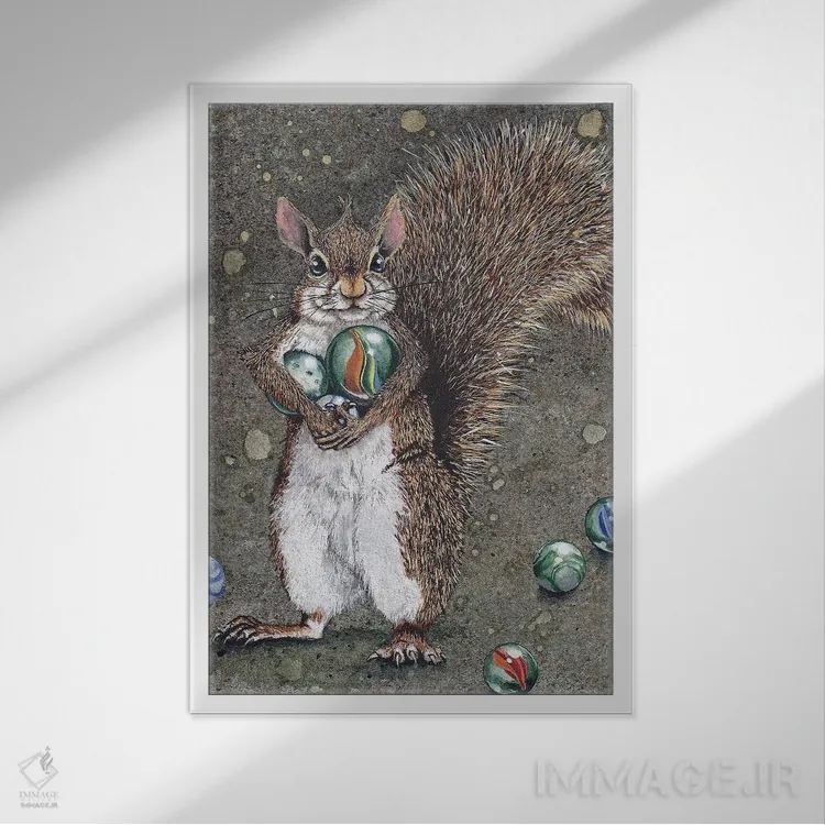 تابلو دکوراتیو کاملا دیوانه اثر مگی واندواله - نمای قابدار سفید