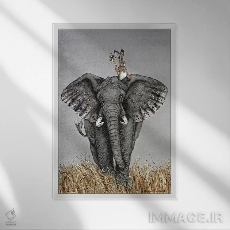تابلو دکوراتیو پس از رژه اثر مگی واندواله - نمای قابدار سفید