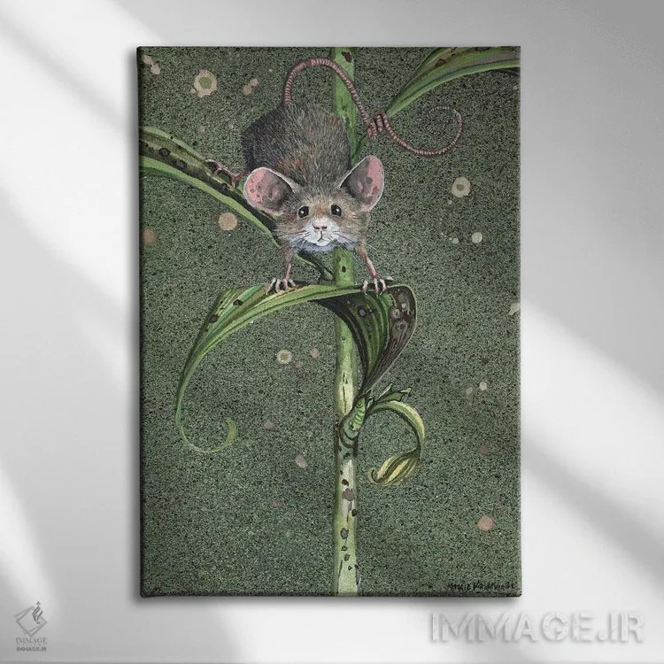 تابلو دکوراتیو عقب نشینی اثر مگی واندواله - نمای روبهرو روی دیوار