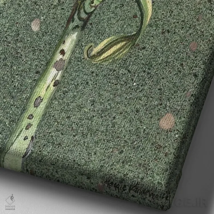 تابلو دکوراتیو عقب نشینی اثر مگی واندواله - نمای نزدیک بافت بوم