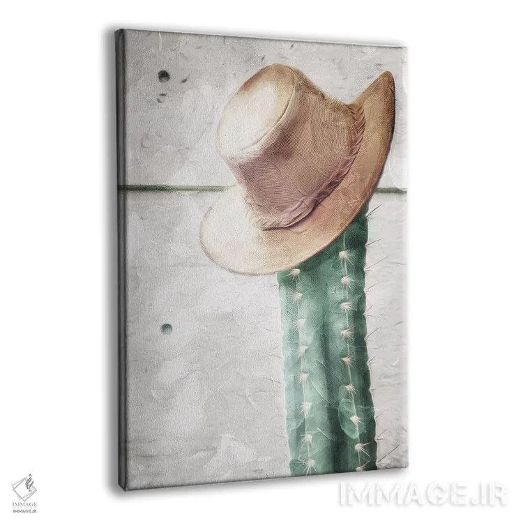 تابلو دکوراتیو کلاه کاکتوس اثر میلی ویلا - نمای پرسپکتیو محصول