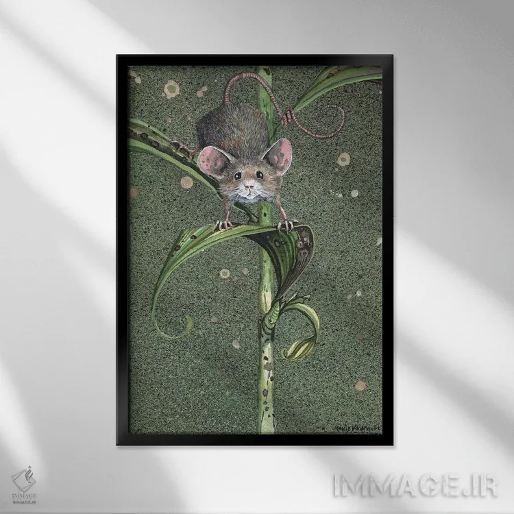 تابلو دکوراتیو عقب نشینی اثر مگی واندواله - نمای قابدار مشکی