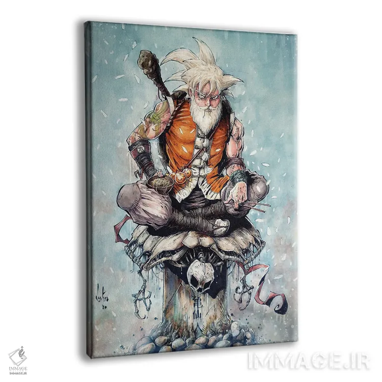 تابلو دکوراتیو استاد گوکو اثر مارسلو ونتورا - نمای پرسپکتیو محصول