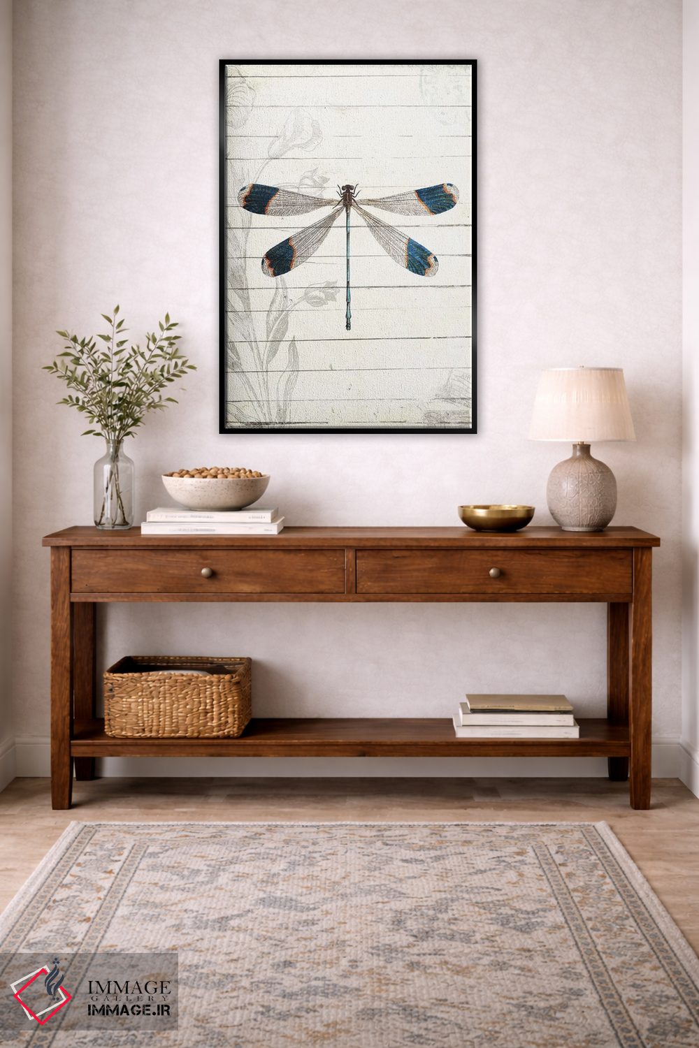 تابلو دکوراتیو ظاهر سنجاقک اثر میلی ویلا - D5B