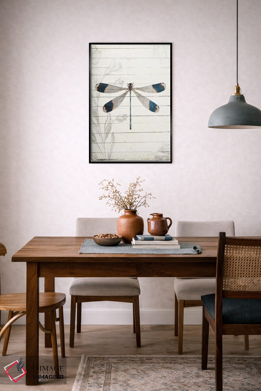 تابلو دکوراتیو ظاهر سنجاقک اثر میلی ویلا - D6B