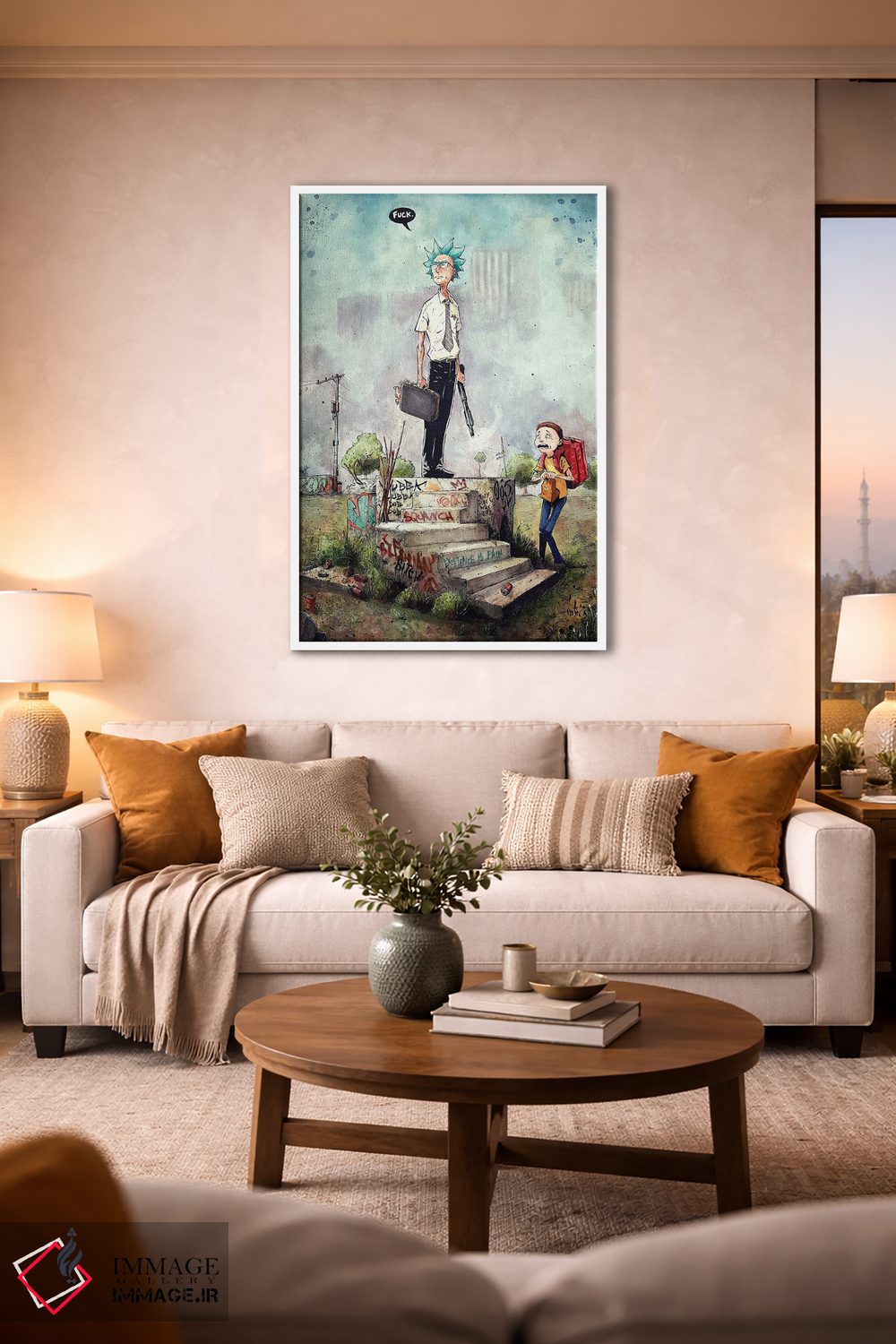 تابلو دکوراتیو ریک سانچز در فیلم سقوط اثر مارسلو ونتورا - D1W