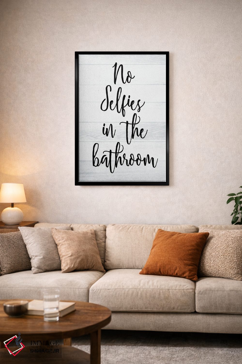 تابلو مدرن بدون سلفی، شست وشوی سفید اثر میلی ویلا - D3B