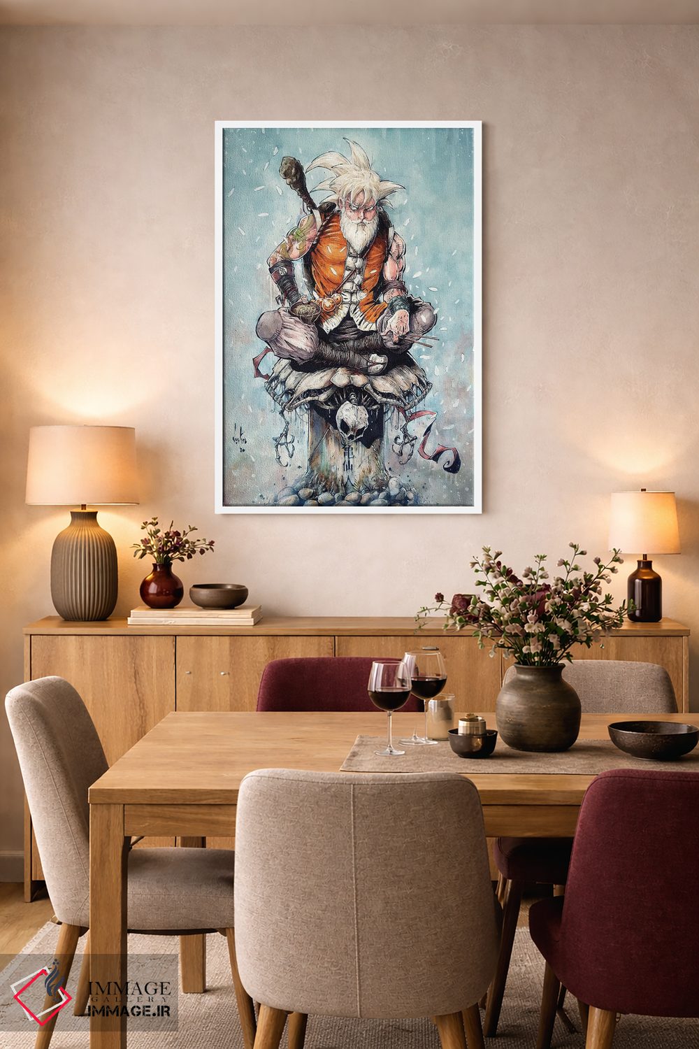 تابلو دکوراتیو استاد گوکو اثر مارسلو ونتورا - D6W