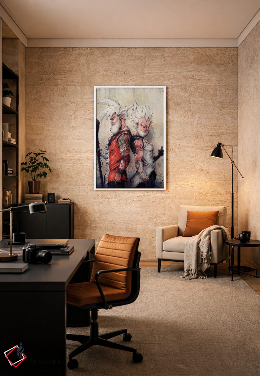 تابلو دکوراتیو استاد گوکو و وجیتا اثر مارسلو ونتورا - D5W