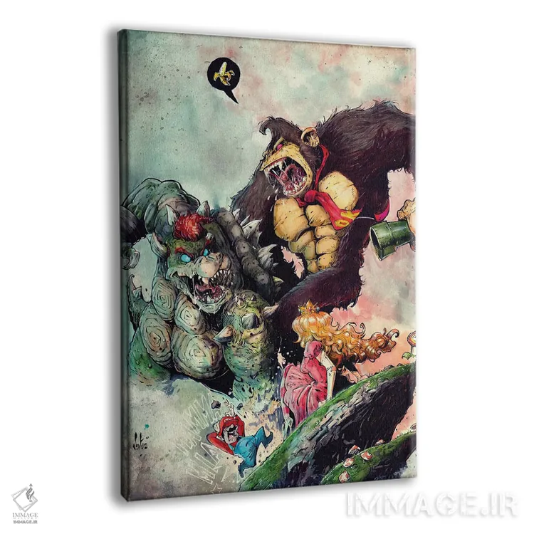 تابلو دکوراتیو بوزروس کونگ اثر مارسلو ونتورا - نمای پرسپکتیو محصول