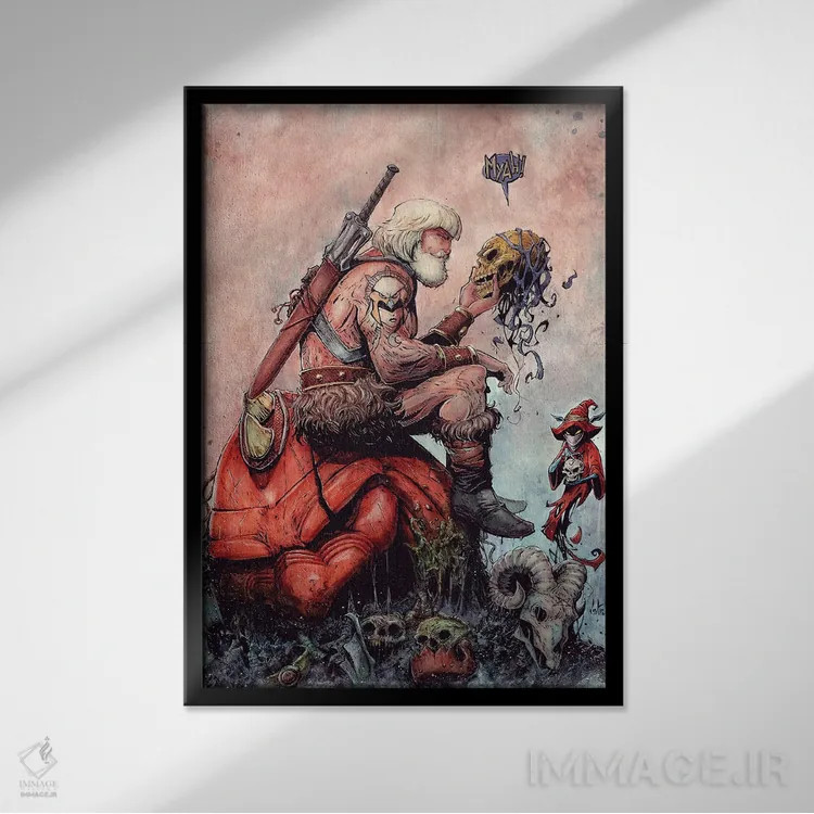 تابلو دکوراتیو هی من پیر اثر مارسلو ونتورا - نمای قابدار مشکی