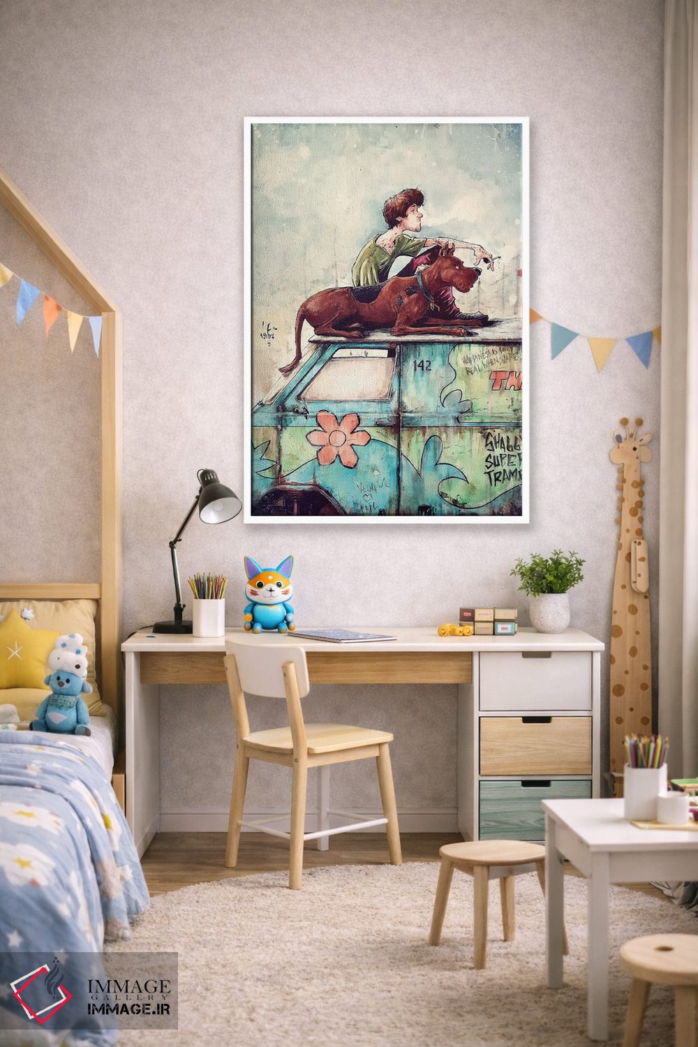 تابلو دکوراتیو شگی سوپر ترمپ اثر مارسلو ونتورا - D1W