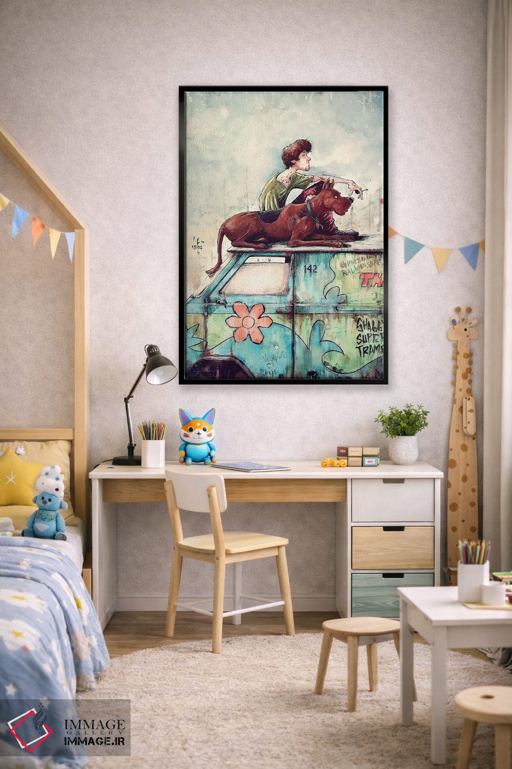 تابلو دکوراتیو شگی سوپر ترمپ اثر مارسلو ونتورا - D2B