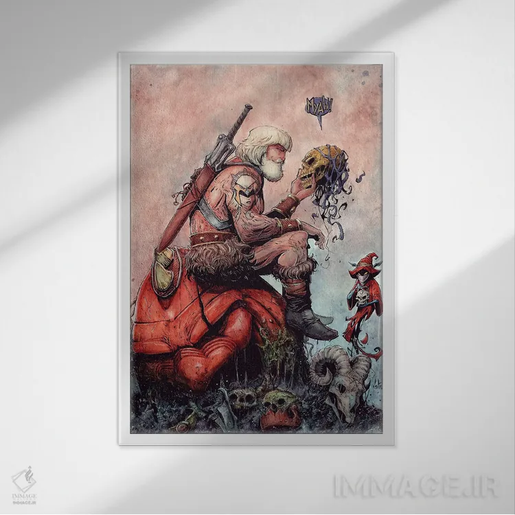 تابلو دکوراتیو هی من پیر اثر مارسلو ونتورا - نمای قابدار سفید