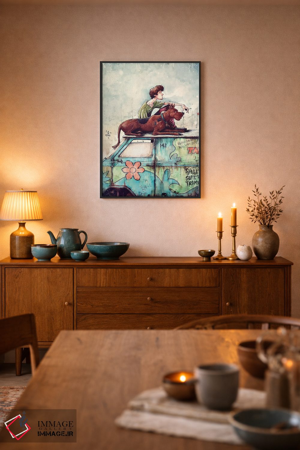 تابلو دکوراتیو شگی سوپر ترمپ اثر مارسلو ونتورا - D6B