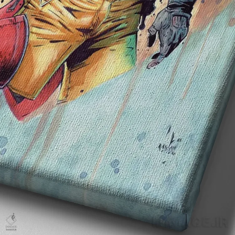 تابلو دکوراتیو ال چاپولین کولورادو اثر مارسلو ونتورا - نمای نزدیک بافت بوم