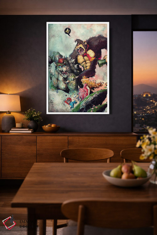 تابلو دکوراتیو بوزروس کونگ اثر مارسلو ونتورا - D3W