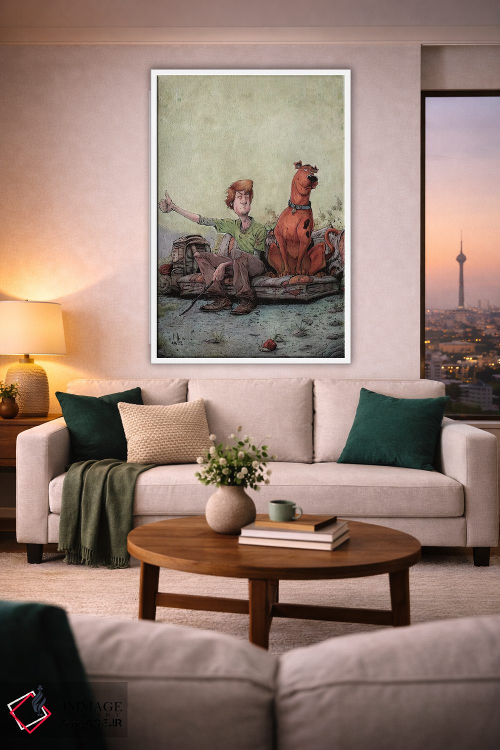 تابلو دکوراتیو اسکوبی و شگی اثر مارسلو ونتورا - D1W