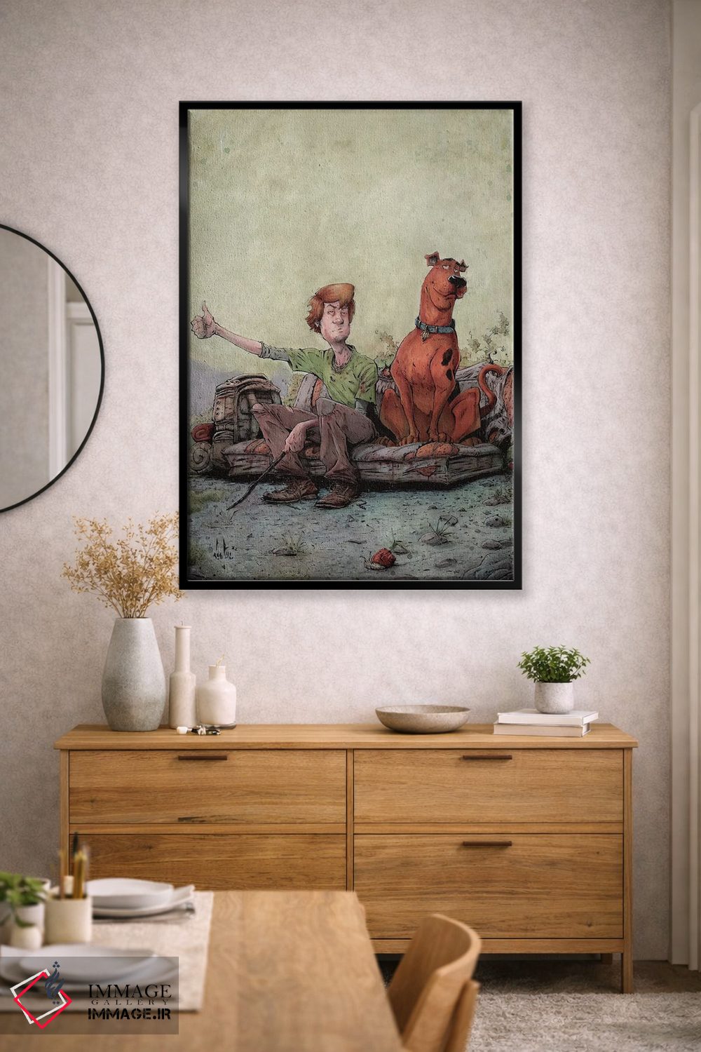 تابلو دکوراتیو اسکوبی و شگی اثر مارسلو ونتورا - D2B