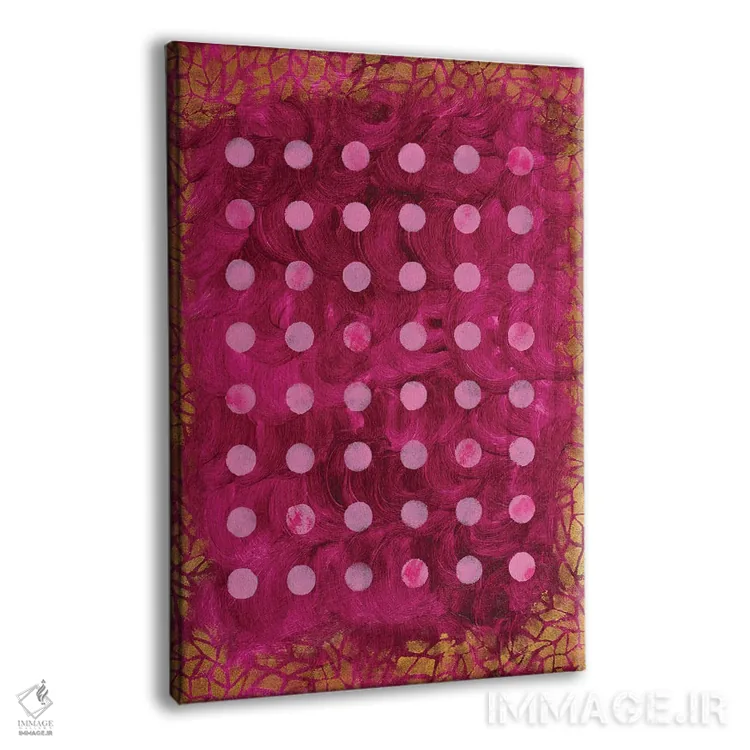 تابلو مینیمال نقاط اثر ماریسول اورا - نمای پرسپکتیو محصول