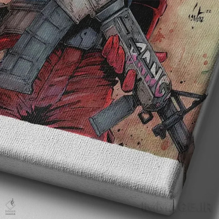 تابلو دکوراتیو کاپیتان پلنت اثر مارسلو ونتورا - نمای نزدیک بافت بوم