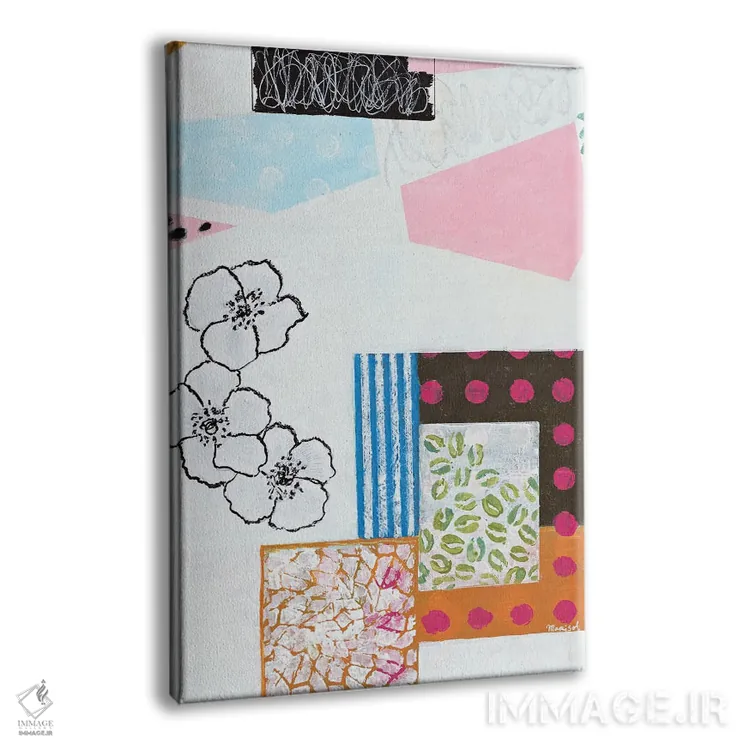 تابلو انتزاعی انتخاب ها اثر ماریسول اورا - نمای پرسپکتیو محصول