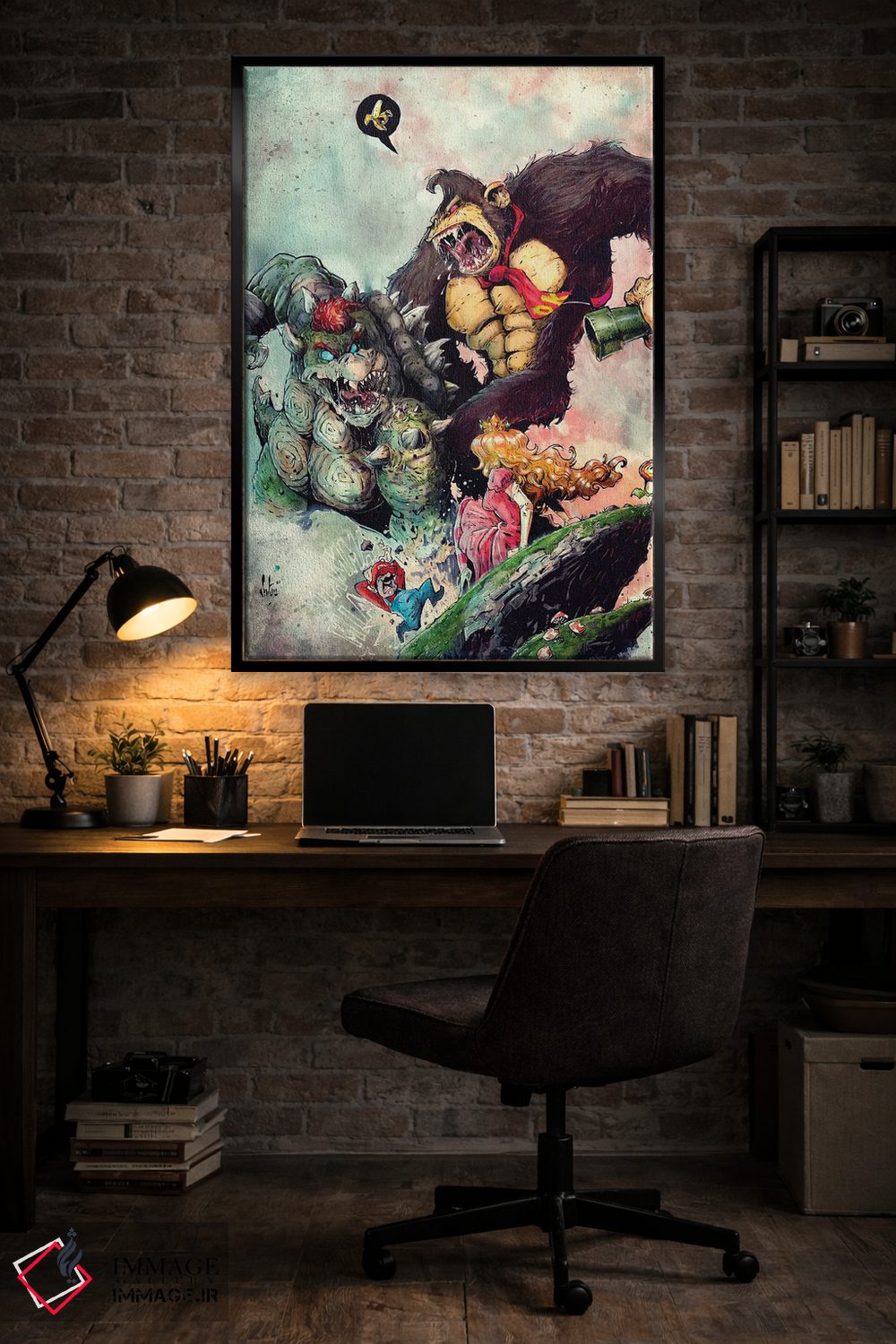 تابلو دکوراتیو بوزروس کونگ اثر مارسلو ونتورا - D6B