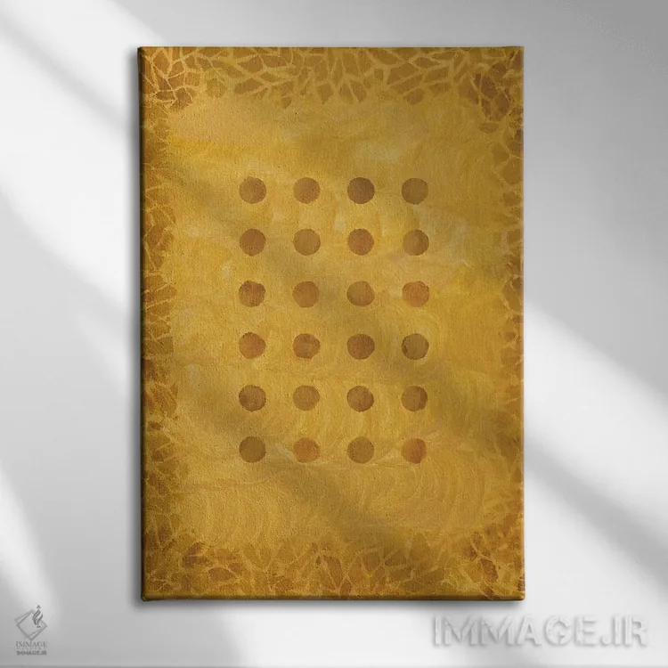 تابلو مینیمال پاییز اثر ماریسول اورا - نمای روبهرو روی دیوار