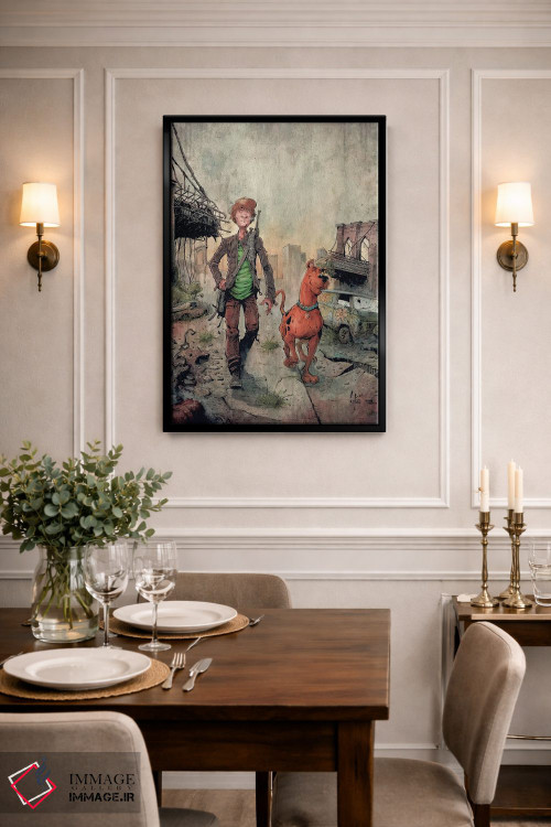 تابلو دکوراتیو افسانه های شگی و اسکوبی اثر مارسلو ونتورا - D2B