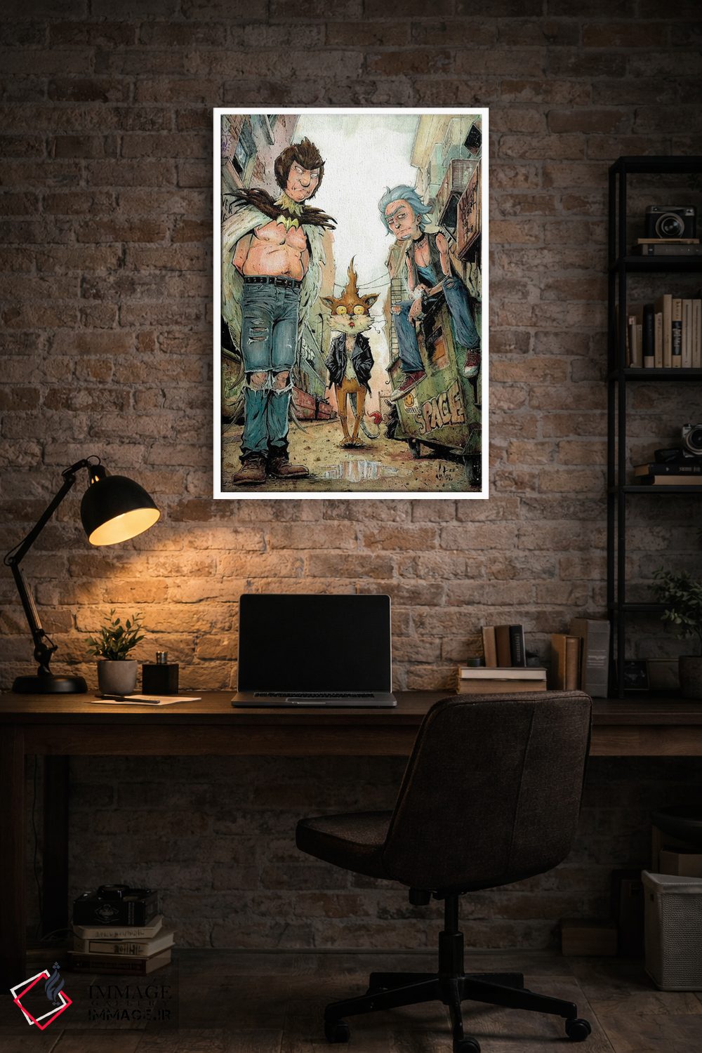 تابلو دکوراتیو پرده های گوشتی اثر مارسلو ونتورا - D4W