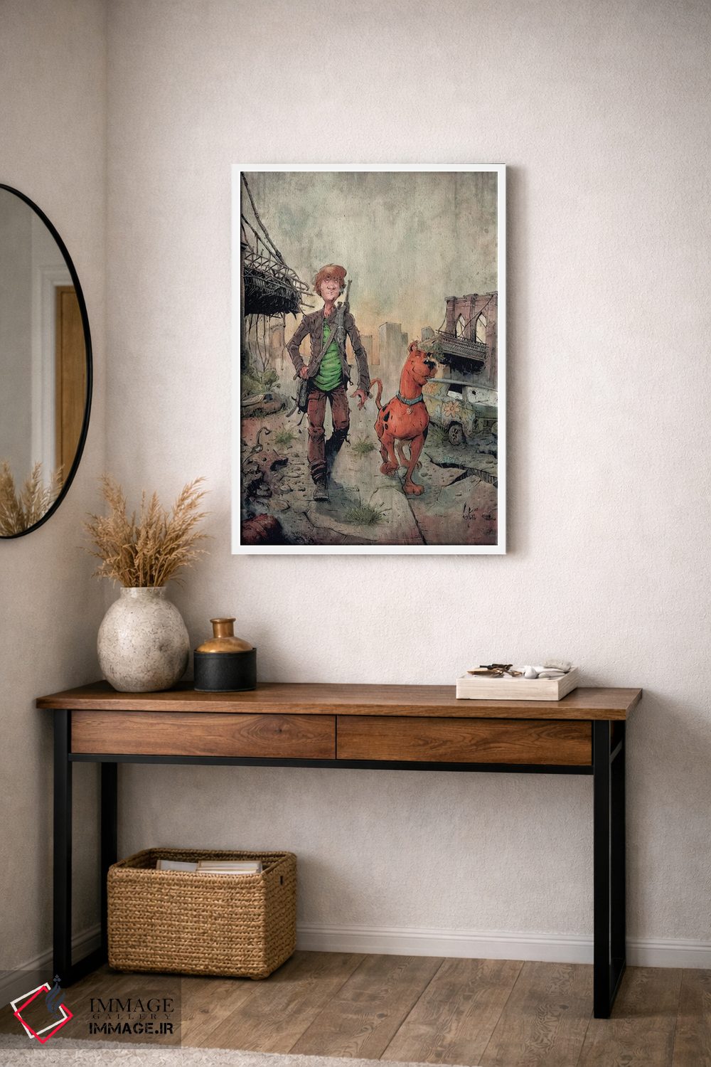 تابلو دکوراتیو افسانه های شگی و اسکوبی اثر مارسلو ونتورا - D4W