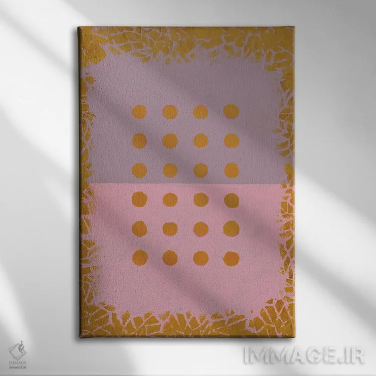 تابلو مینیمال تابستان اثر ماریسول اورا - نمای روبهرو روی دیوار