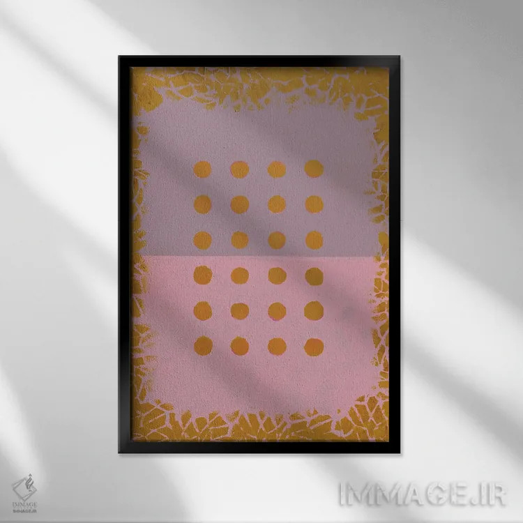 تابلو مینیمال تابستان اثر ماریسول اورا - نمای قابدار مشکی