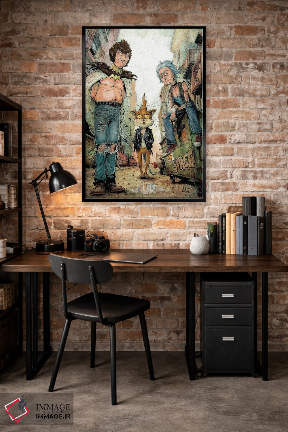 تابلو دکوراتیو پرده های گوشتی اثر مارسلو ونتورا - D6B