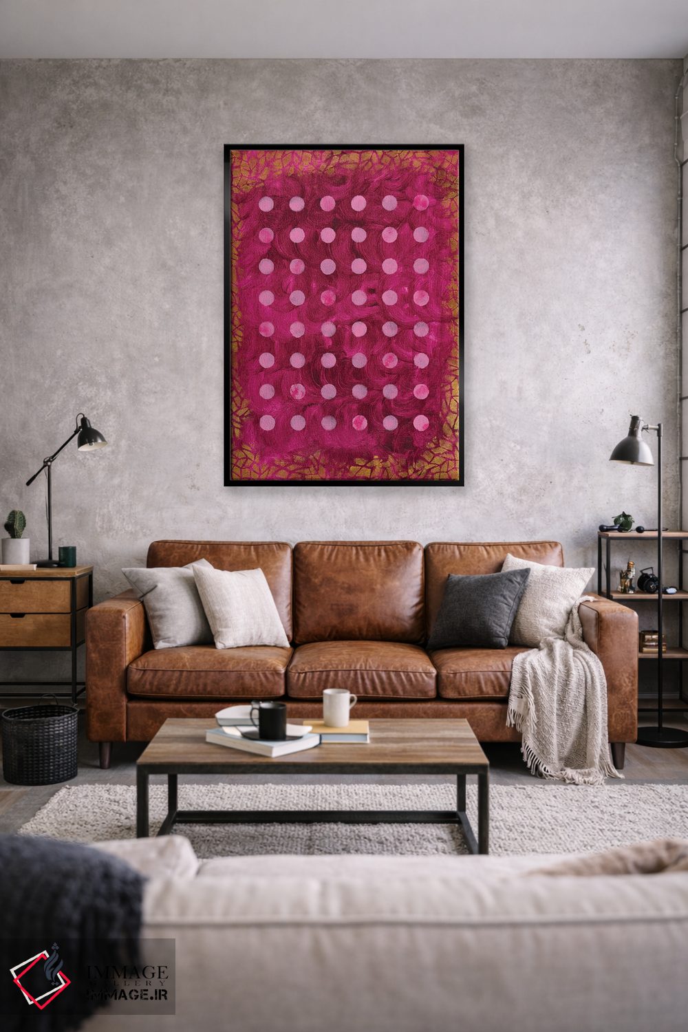 تابلو مینیمال نقاط اثر ماریسول اورا - D1B