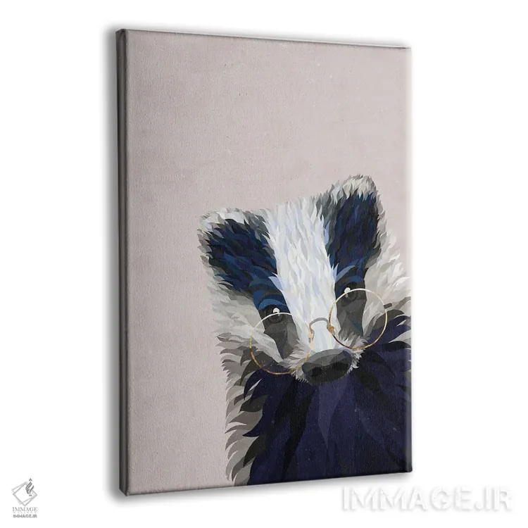 تابلو دکوراتیو گورکن قایم باشک اثر سارا مانوفسکی - نمای پرسپکتیو محصول