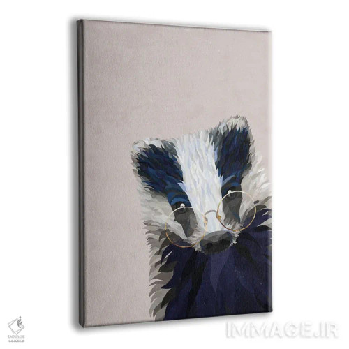 تابلو دکوراتیو گورکن قایم باشک اثر سارا مانوفسکی - نمای پرسپکتیو محصول