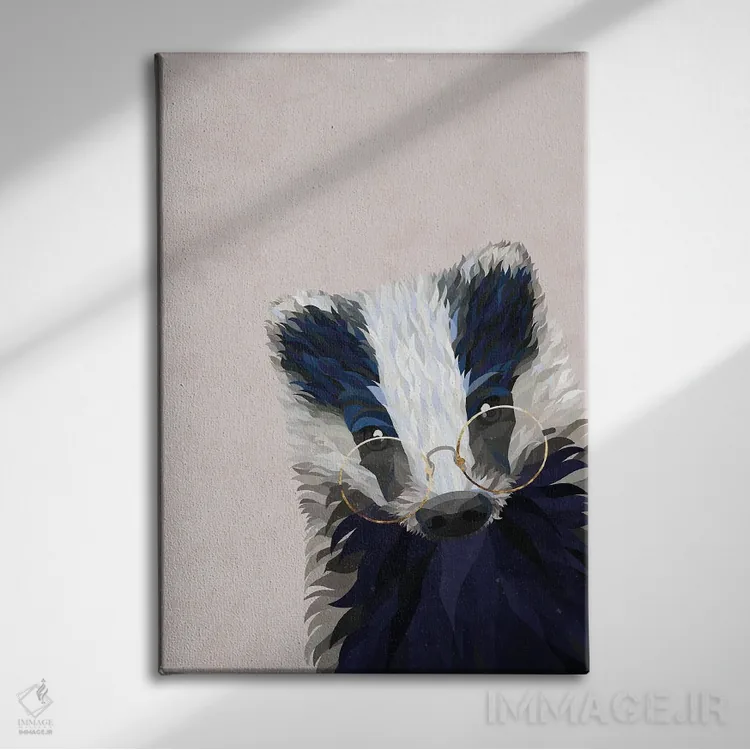 تابلو دکوراتیو گورکن قایم باشک اثر سارا مانوفسکی - نمای روبهرو روی دیوار