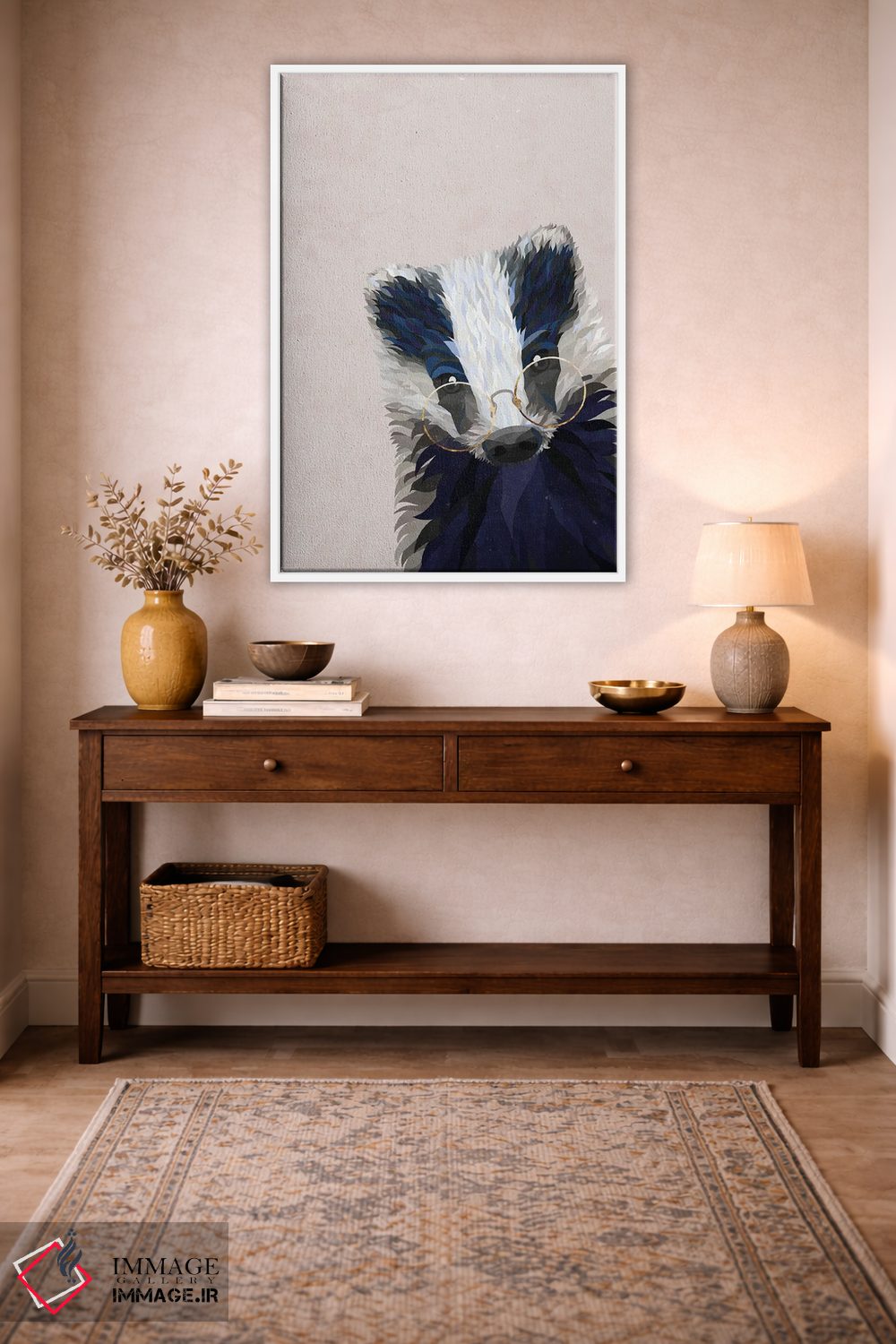 تابلو دکوراتیو گورکن قایم باشک اثر سارا مانوفسکی - D1W