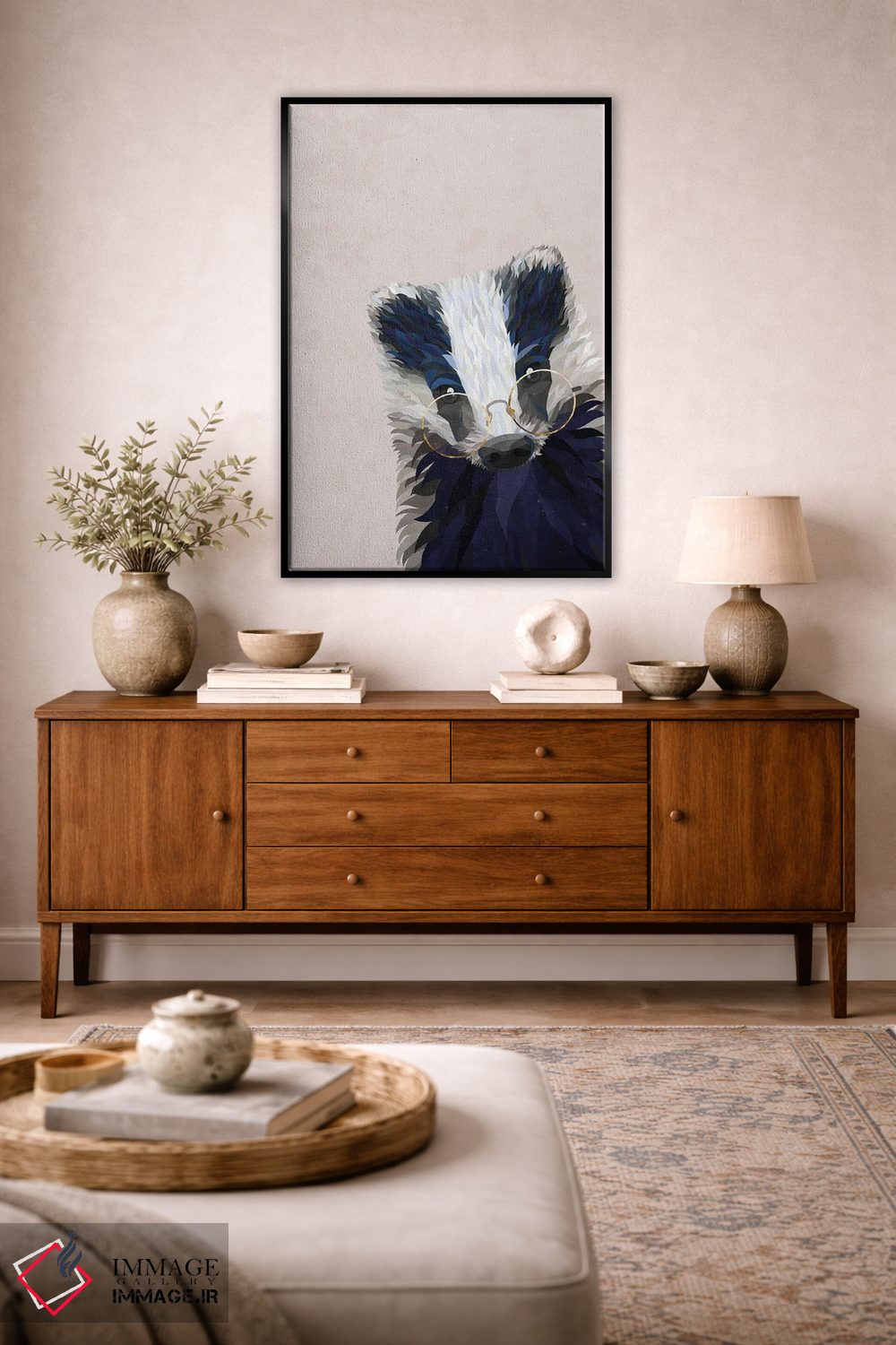 تابلو دکوراتیو گورکن قایم باشک اثر سارا مانوفسکی - D3B