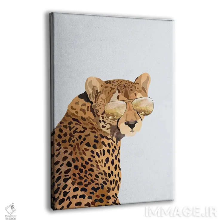 تابلو دکوراتیو یوزپلنگ ستاره اثر سارا مانوفسکی - نمای پرسپکتیو محصول