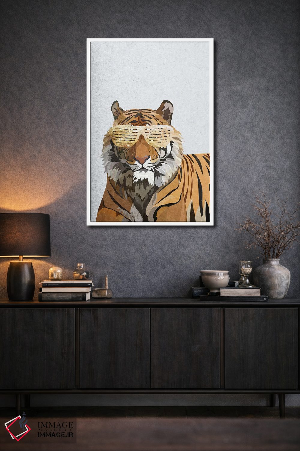 تابلو دکوراتیو ببر هیپ هاپ اثر سارا مانوفسکی - D2W