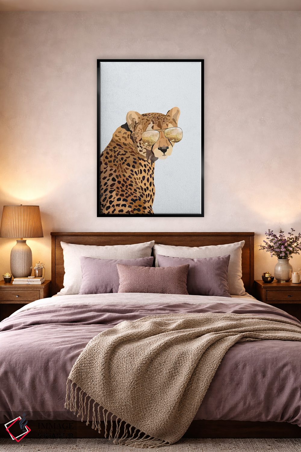 تابلو دکوراتیو یوزپلنگ ستاره اثر سارا مانوفسکی - D3B