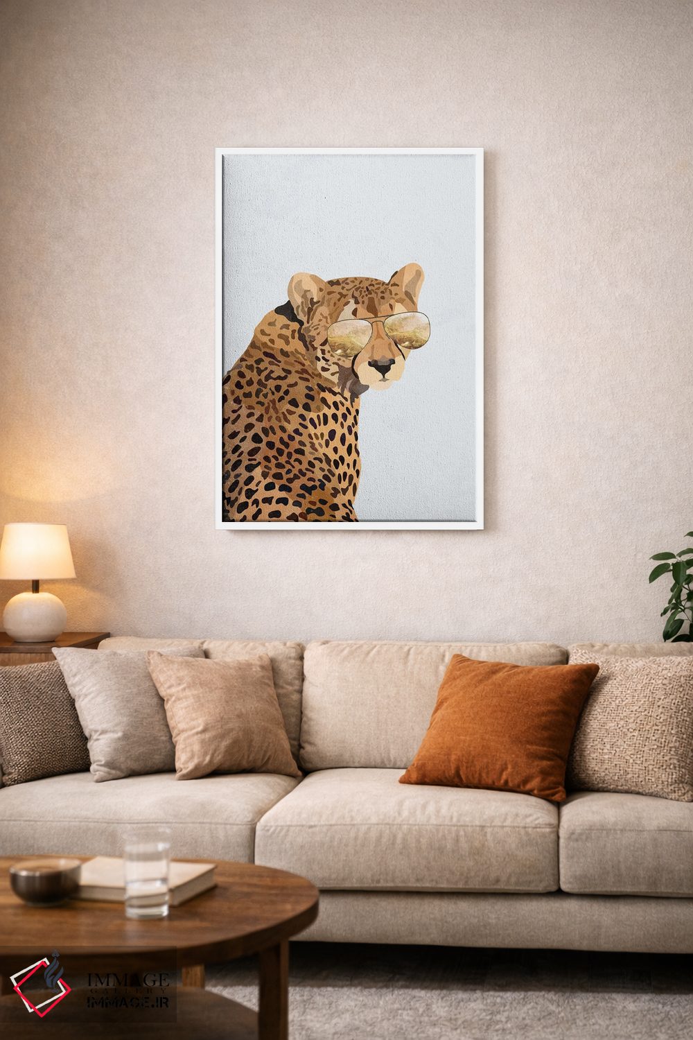 تابلو دکوراتیو یوزپلنگ ستاره اثر سارا مانوفسکی - D2W