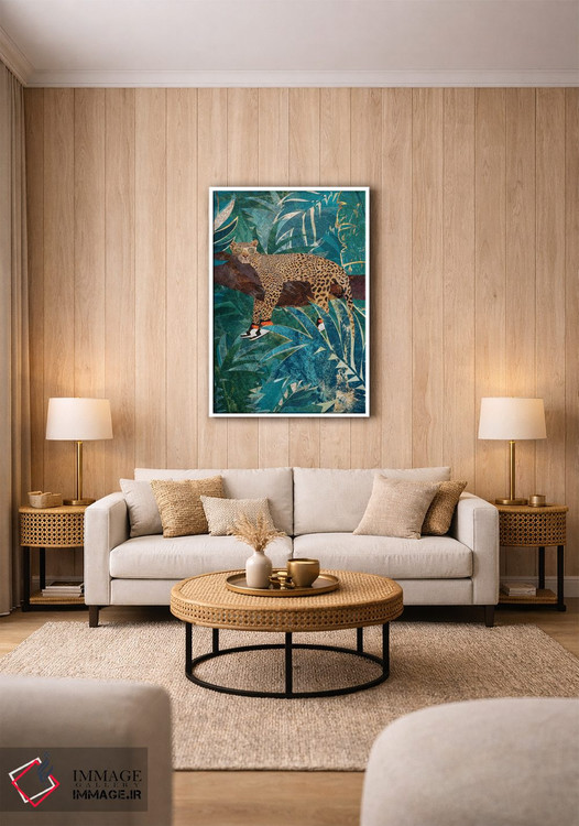 تابلو دکوراتیو پلنگ با کفش ورزشی اثر سارا مانوفسکی - D1W