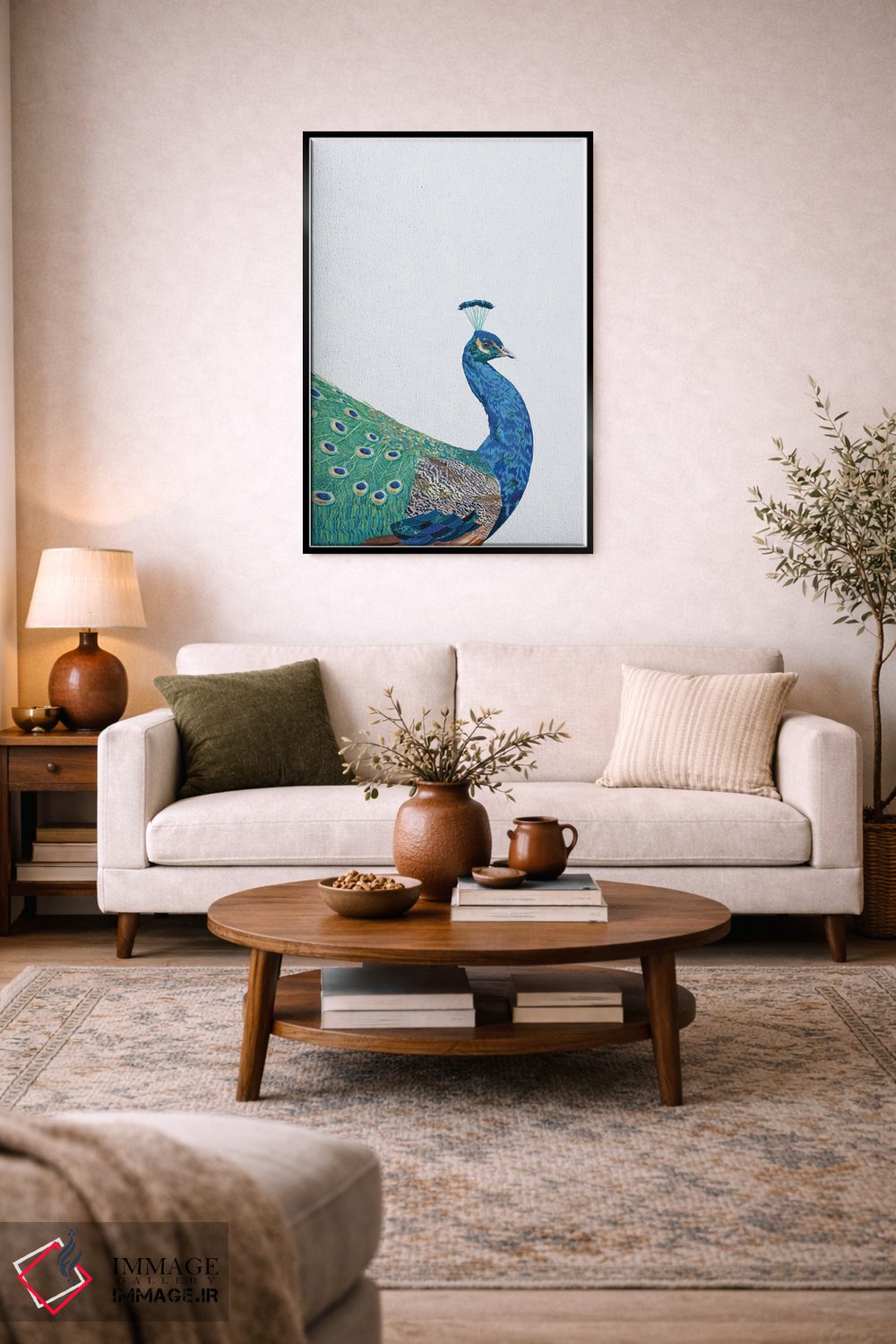 تابلو دکوراتیو طاووس بی نقص اثر سارا مانوفسکی - D4B